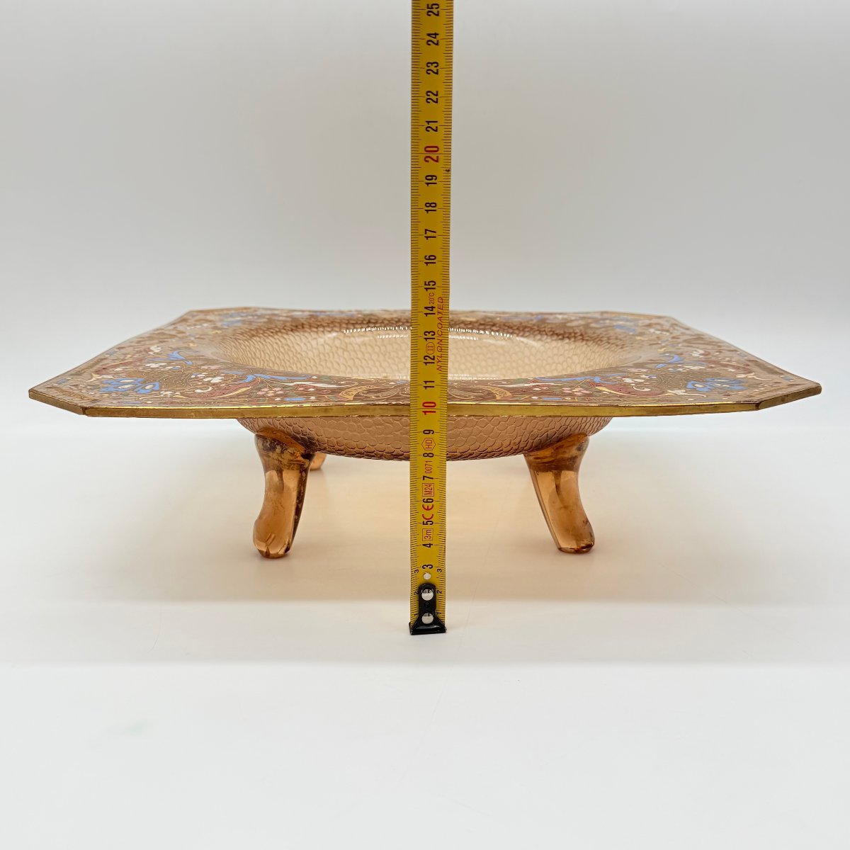 Viennese Orientalist Enameled Glass Footed Dish, Lobmeyr, XIXe Century-photo-6