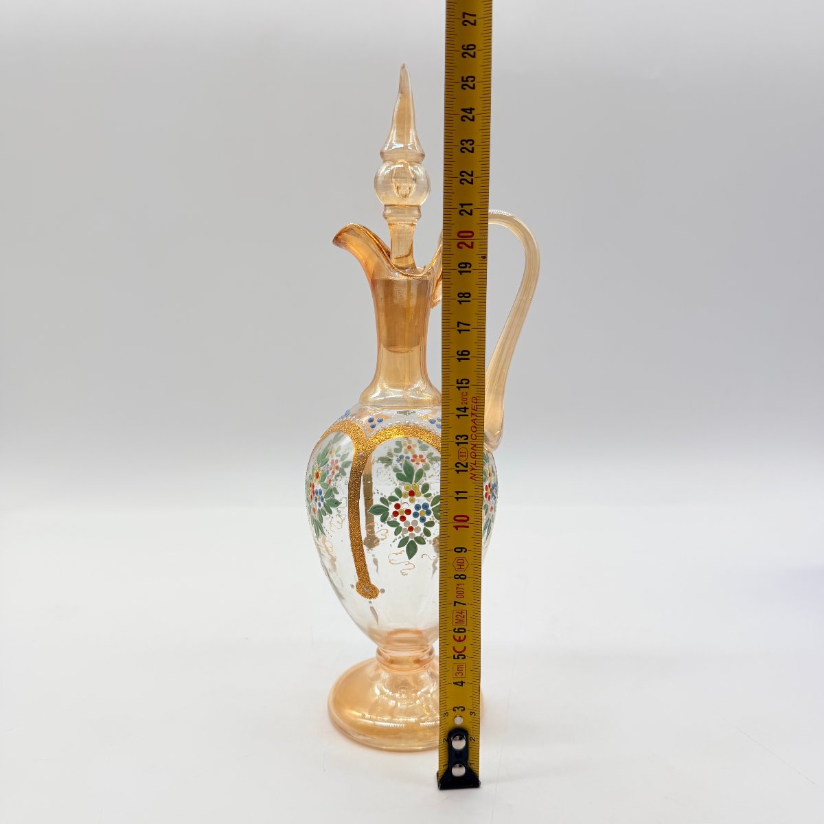 Bohemian Late 19th-century Enameled And Gilt Glass Ewer-photo-8
