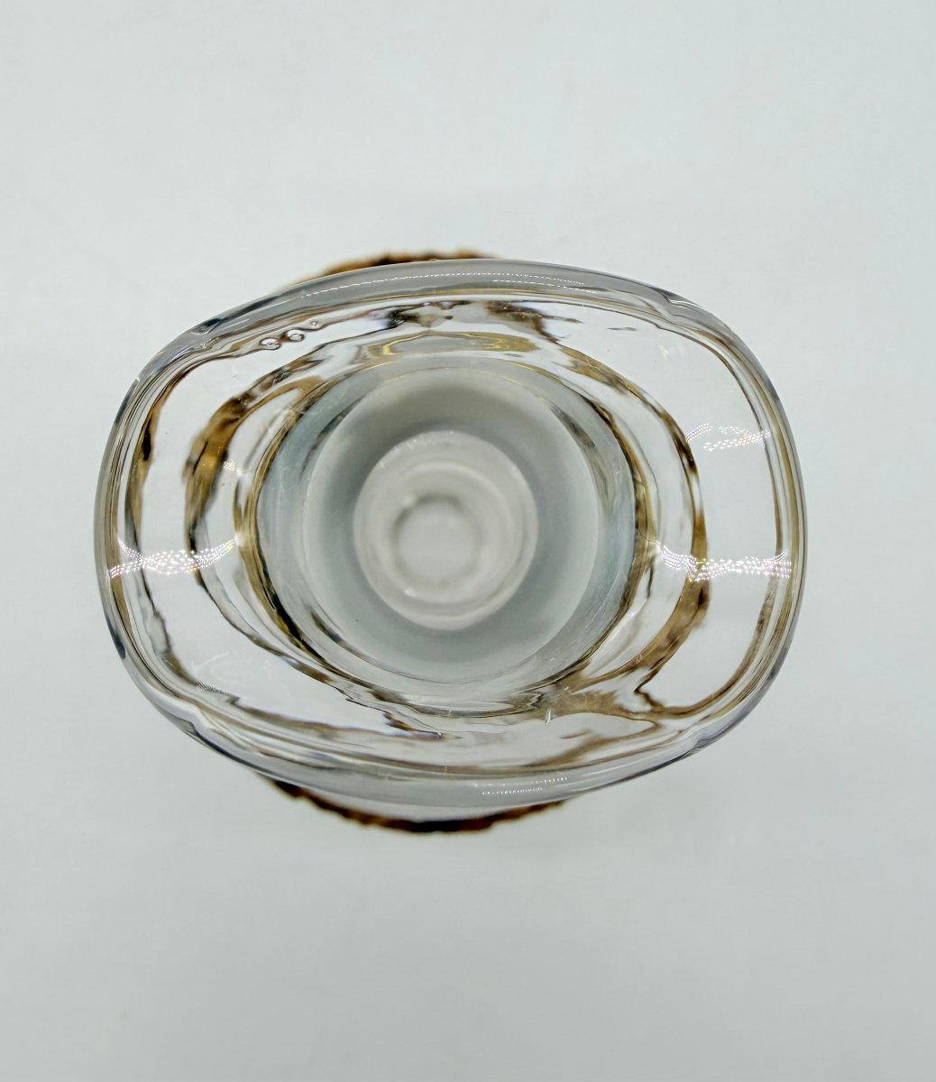 French Art Nouveau Gilt-bronze Mounted Crystal Scent Bottle, Circa 1900 -photo-4