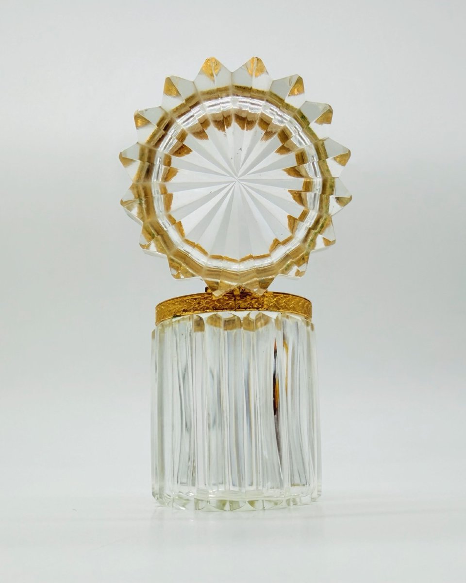 French Charles X / Restoration Period,  Baccarat Cut Crystal And Gilt-bronze Mounted-photo-2