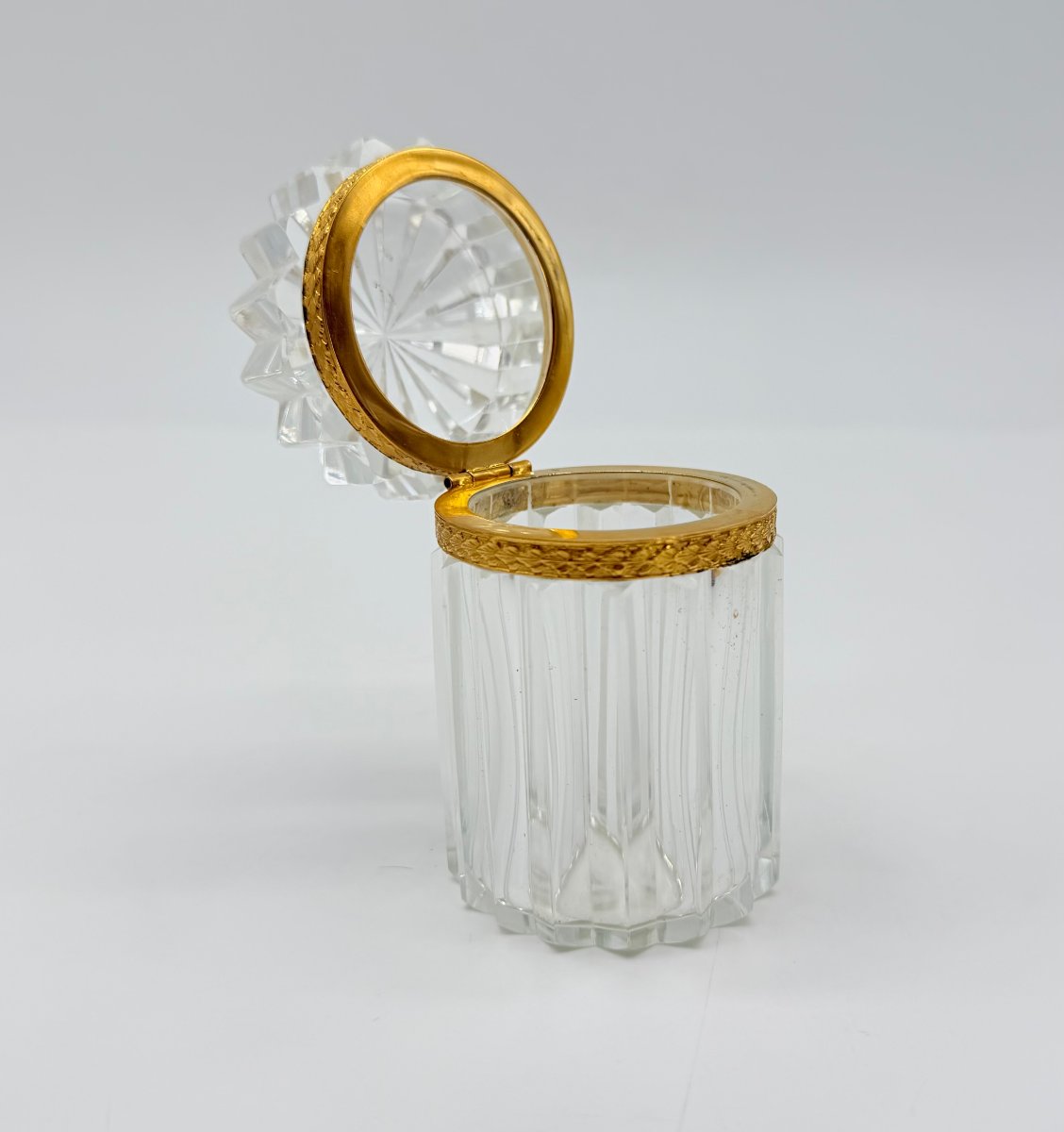 French Charles X / Restoration Period,  Baccarat Cut Crystal And Gilt-bronze Mounted-photo-1