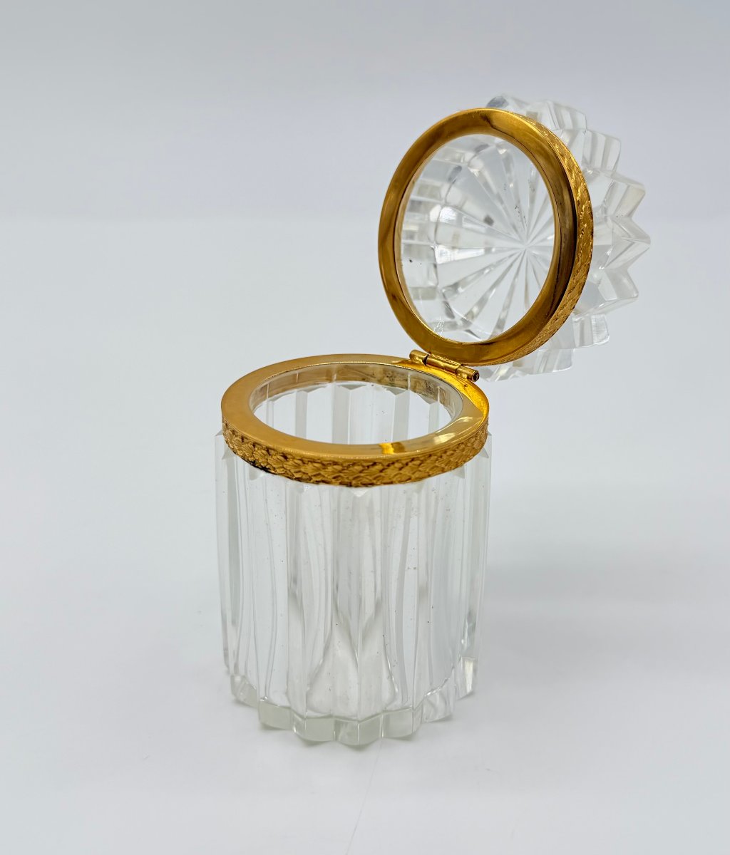 French Charles X / Restoration Period,  Baccarat Cut Crystal And Gilt-bronze Mounted-photo-2