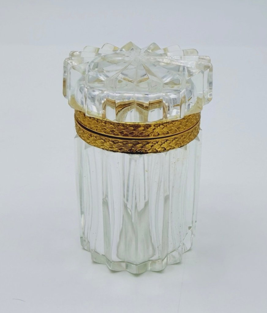 French Charles X / Restoration Period,  Baccarat Cut Crystal And Gilt-bronze Mounted