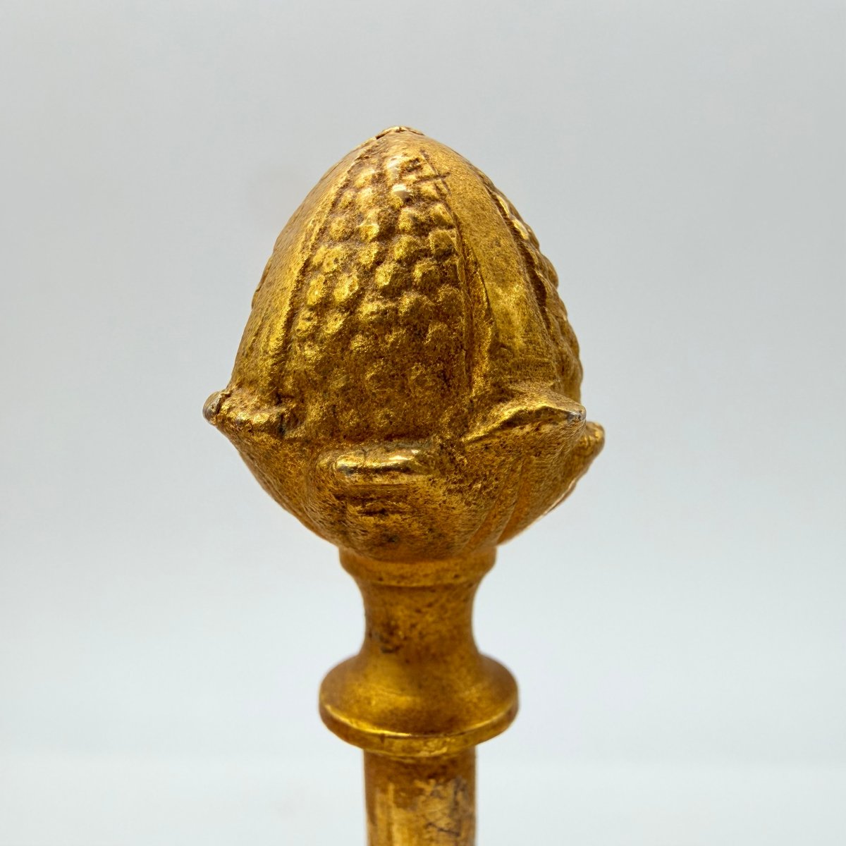 French Charles X / Restoration Period Gilt-bronze Mounted White Opaline Glass Egg-shaped Perfum-photo-3