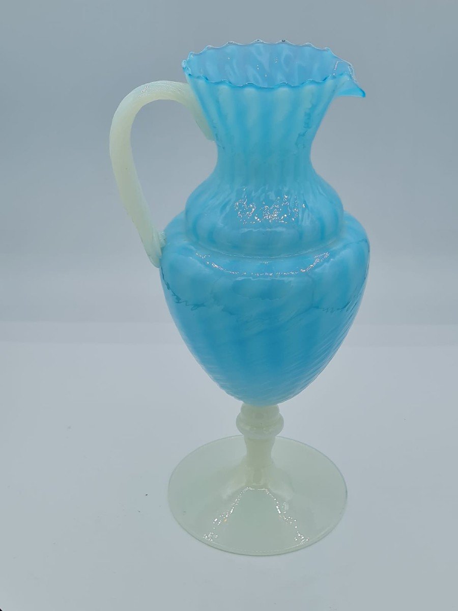 Murano, Opaline Glass Pitcher-photo-2