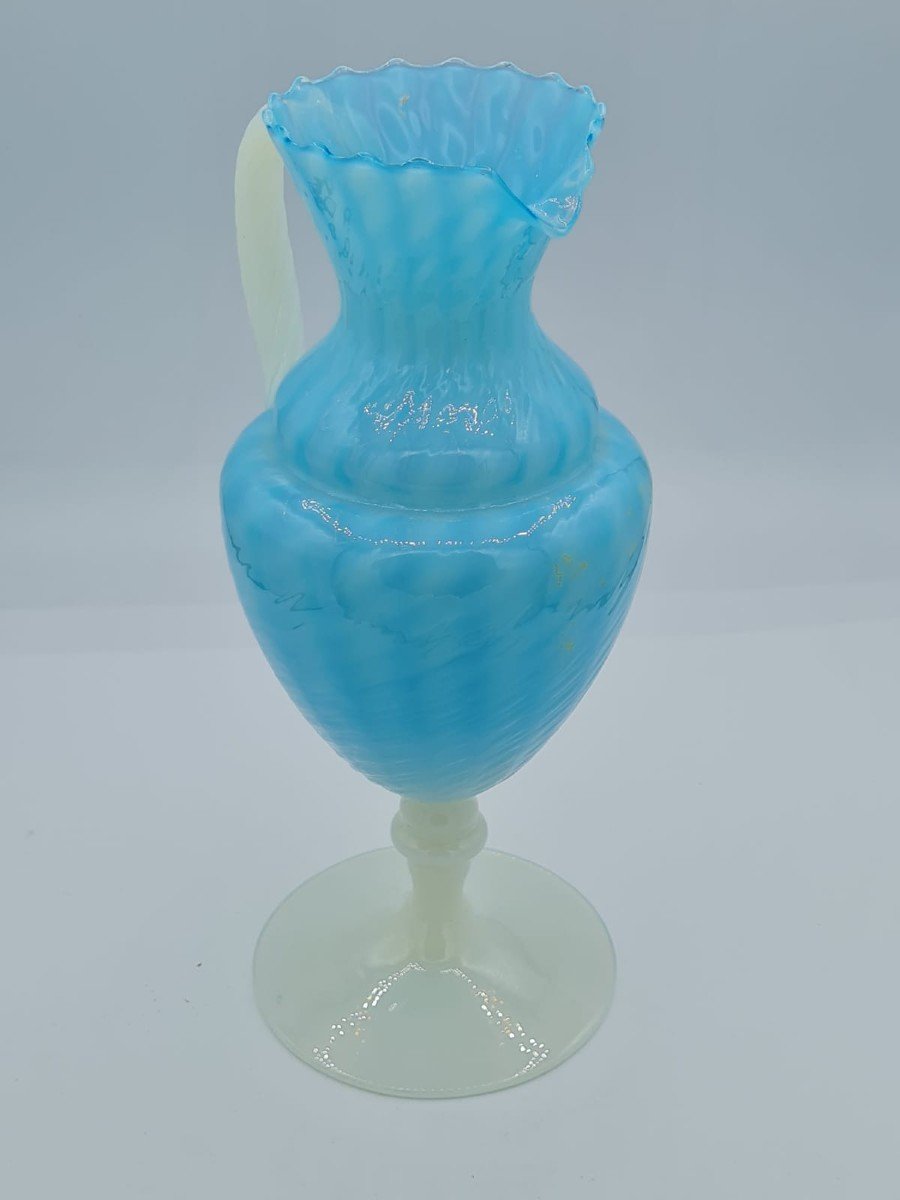 Murano, Opaline Glass Pitcher-photo-2