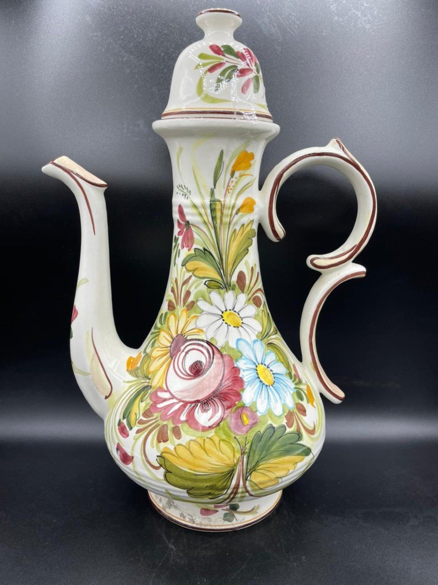 Old Aşurelik Porcelain Ewer, Ibrik For A Turkish Market-photo-4