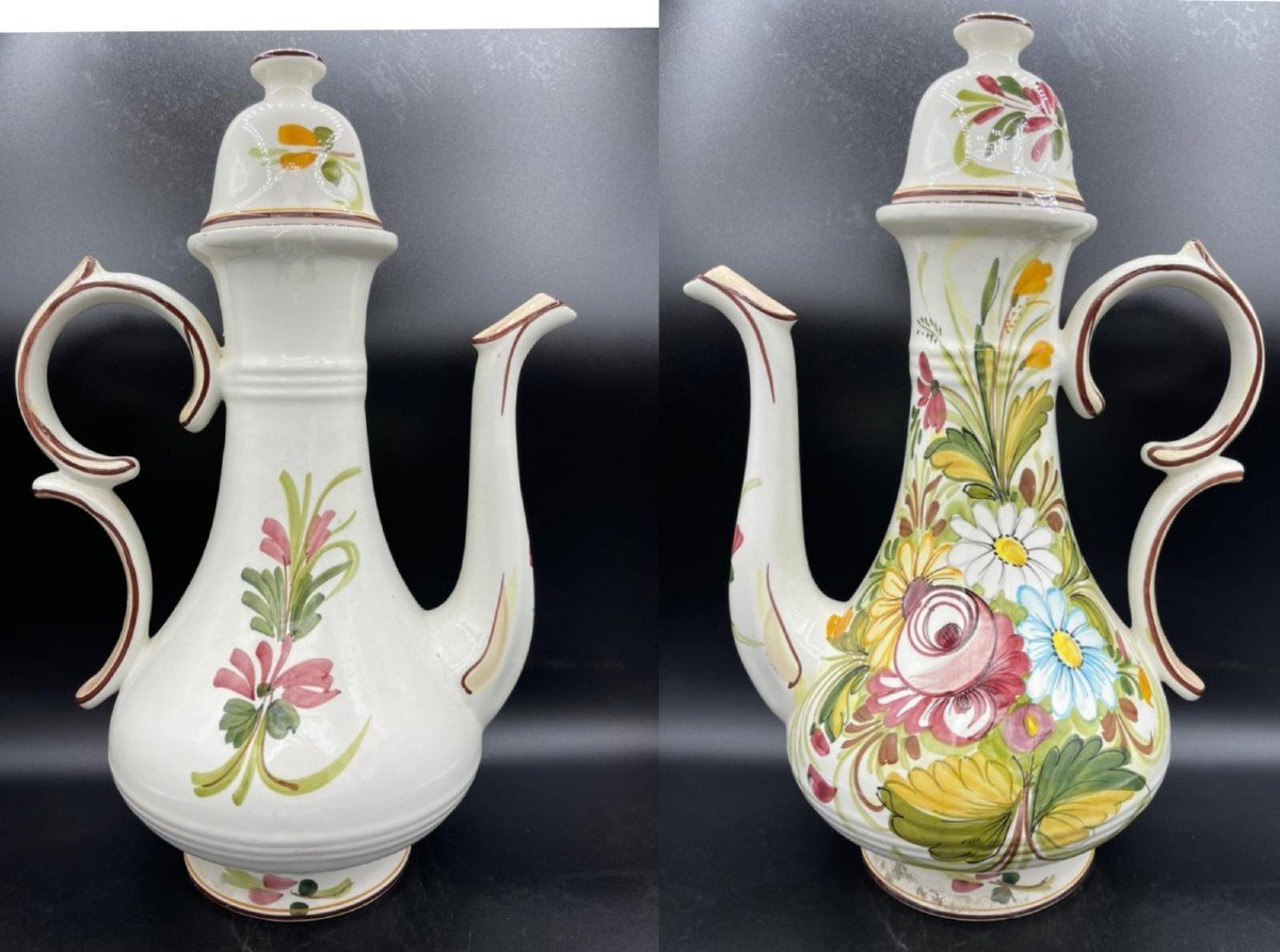 Old Aşurelik Porcelain Ewer, Ibrik For A Turkish Market-photo-5