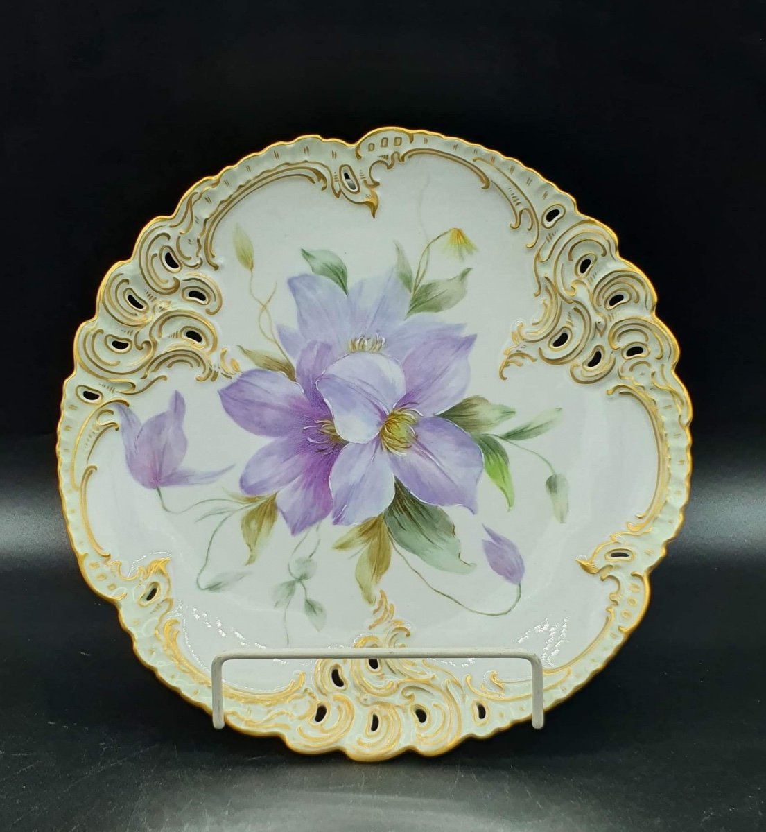 Hand Painted Nymphenburg Porcelain Plates, Set Of 6-photo-6