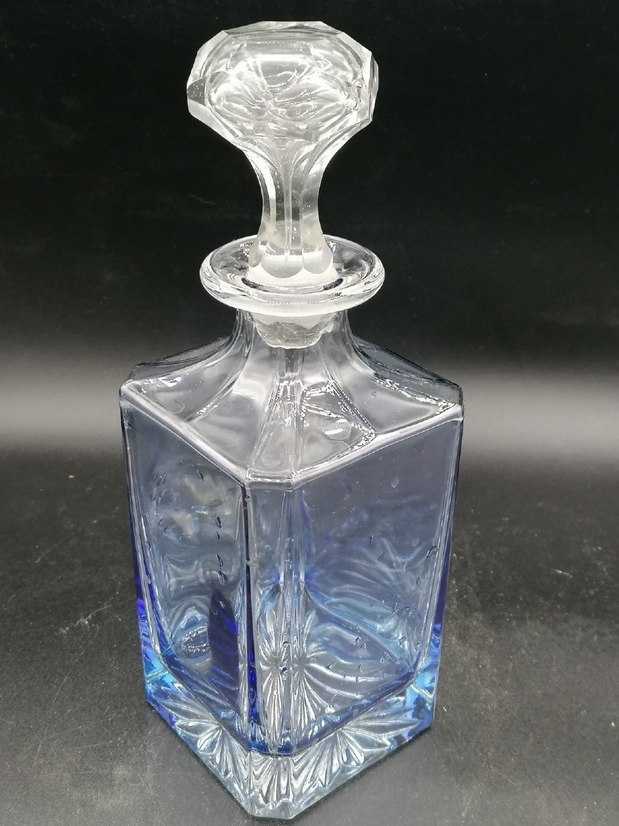 19 Century Antique Baccarat Glass Decanter With Stopper