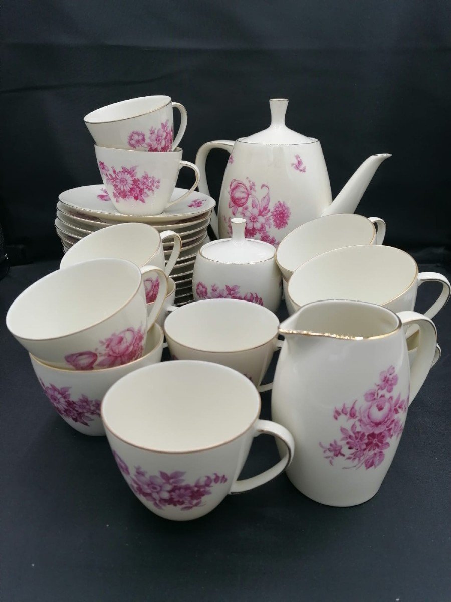 Johann Haviland Bavaria Germany Porcelain Coffee Service For 12