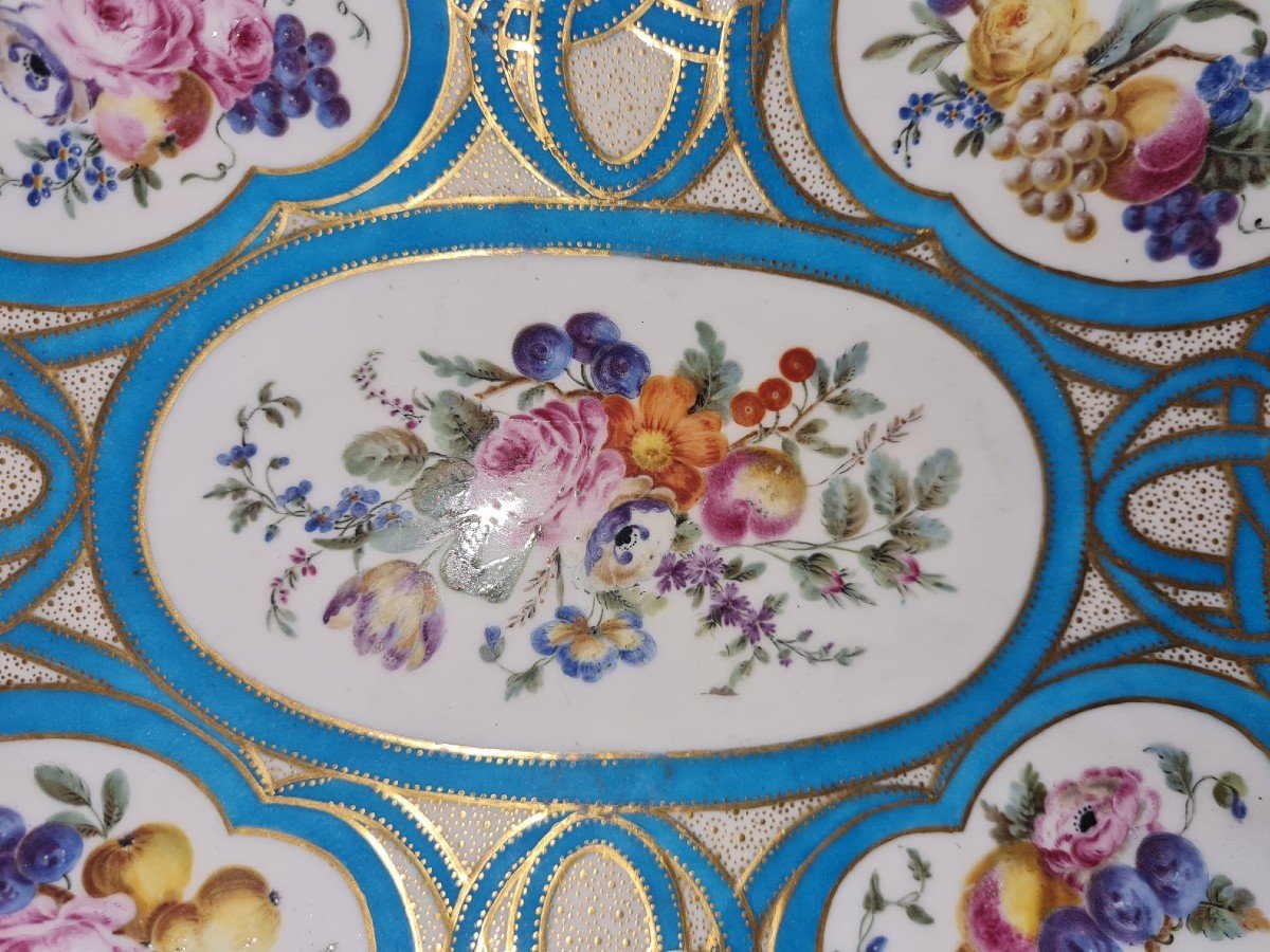 Vincennes Turned Water Pot, Its Lid And Its Oval Bowl (1st Size) In Porcelain-photo-4