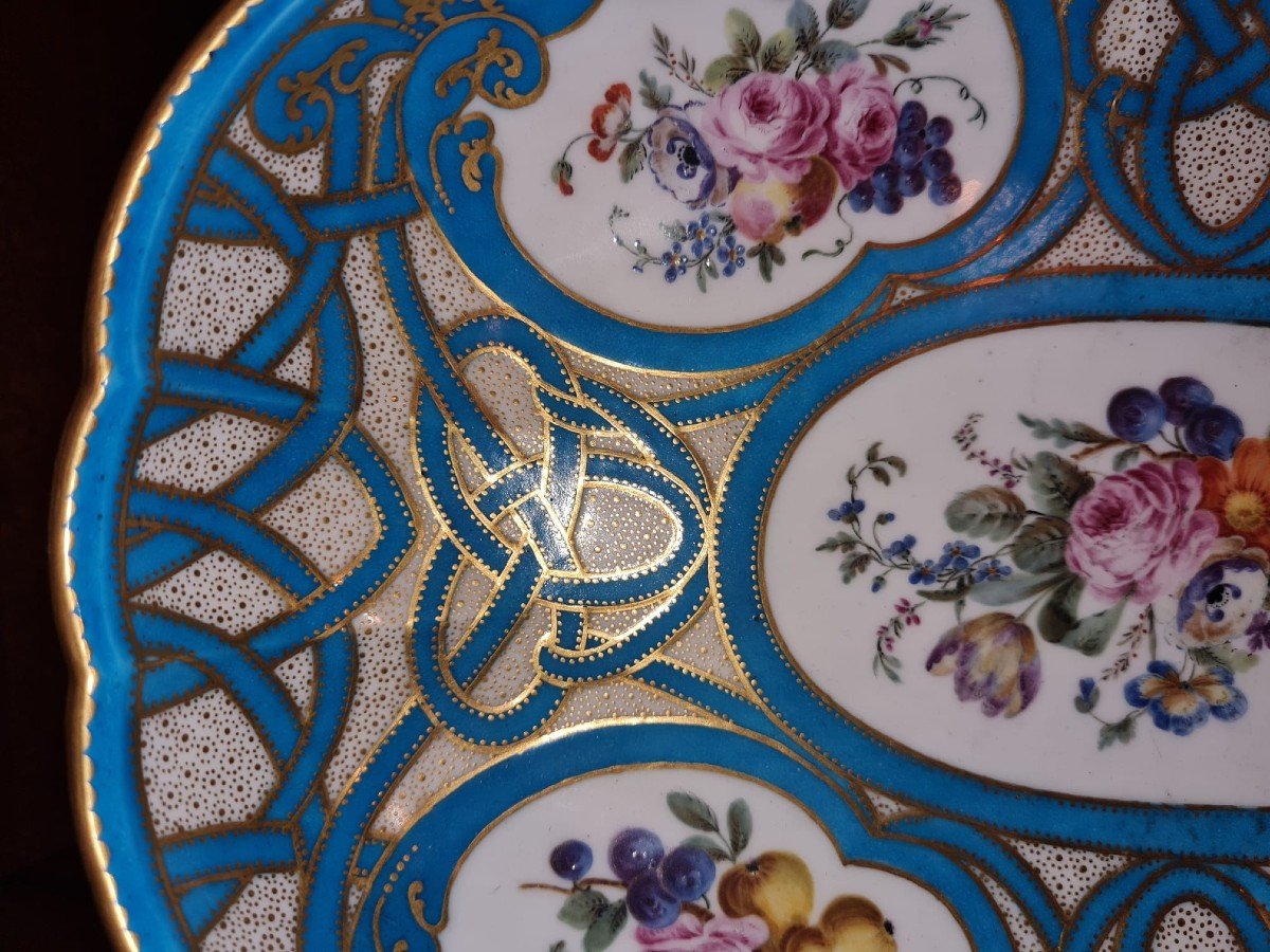 Vincennes Turned Water Pot, Its Lid And Its Oval Bowl (1st Size) In Porcelain-photo-3