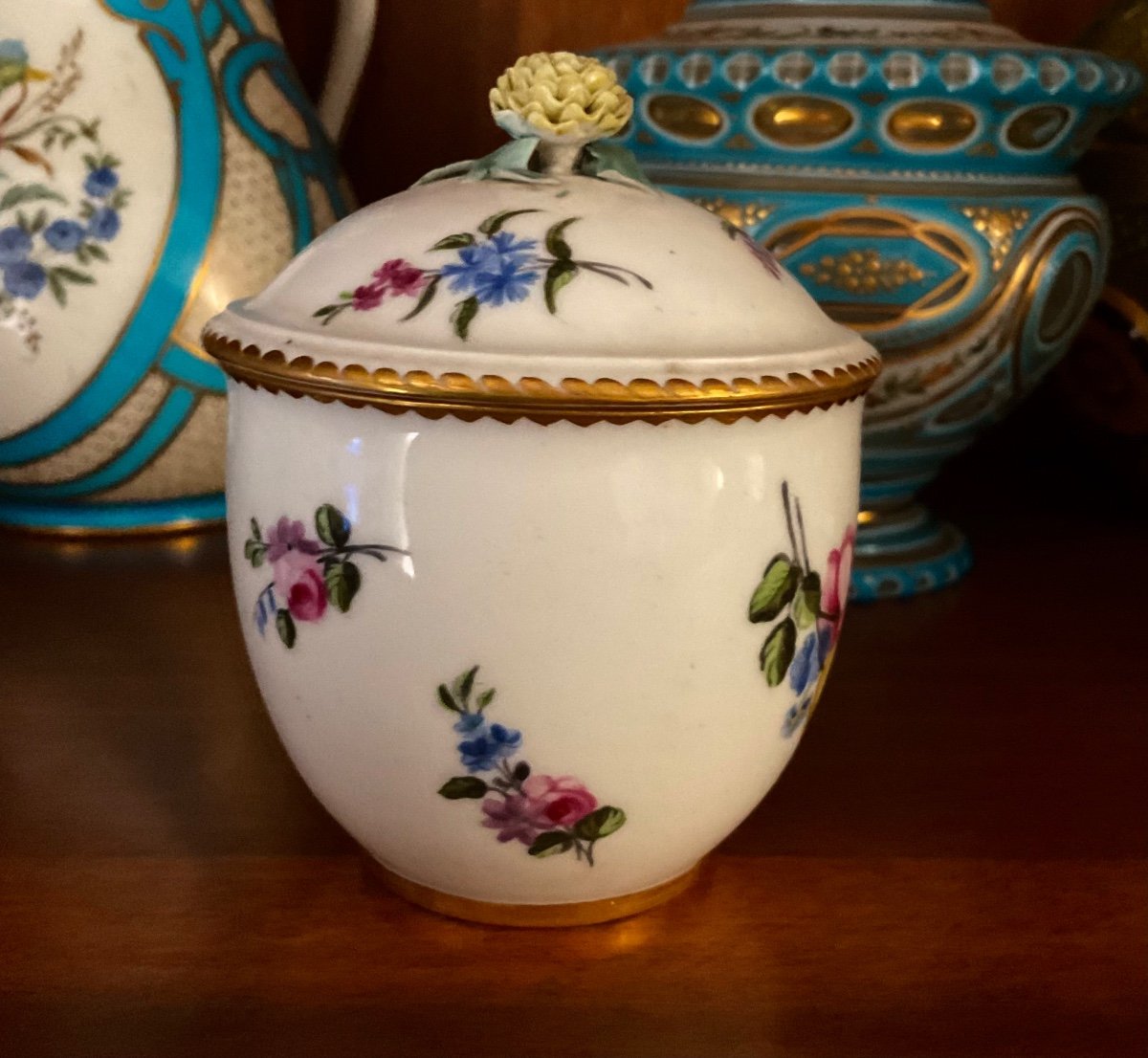 Vincennes (sèvres), 18th Century Porcelain Sugar Bowl Dutenda 1766 Christies-photo-1