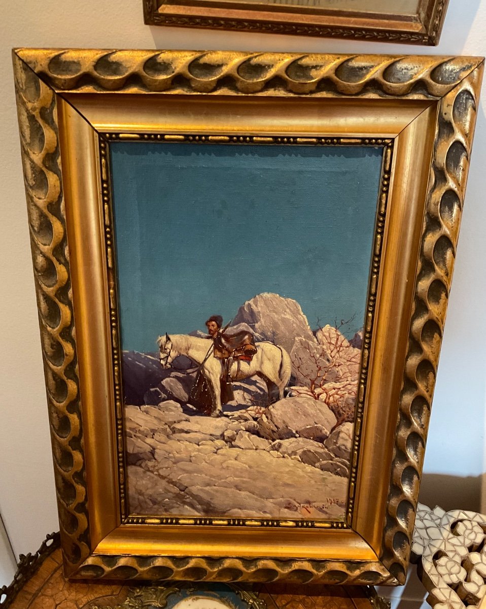 Antique Russian Painting Oil On Canvas By The Famous Painter Ilya Zankovsky