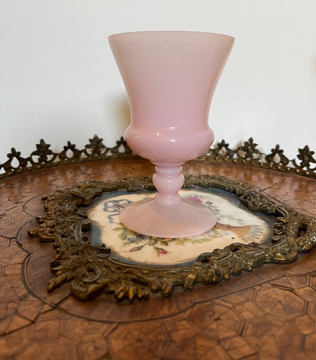 Opaline Glass In Pale Pink Color Epoquecharles X