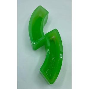 Très Rare Décoration De Table En Verre De Murano Opaline Vert, Prix Pour 2