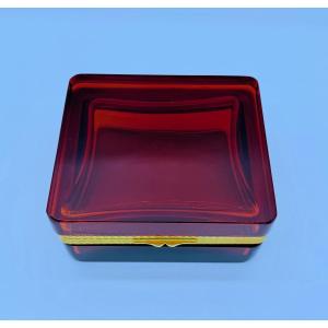 Boîte en verre française de forme carrée