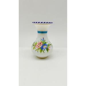 Antique French Opaline Glass Vase,clichy