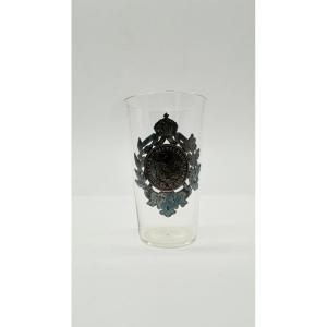  Gobelet commémoratif en verre à l'effigie de Guillaume Ier, Allemagne, 1897 