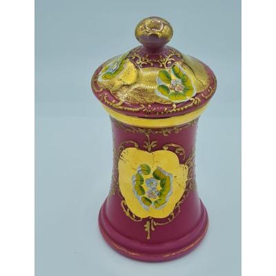 Old Opaline Glass Vase