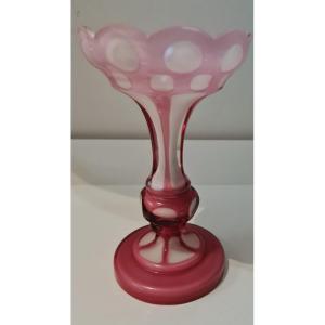 Vase En Verre Barfatan Overlay Bohème