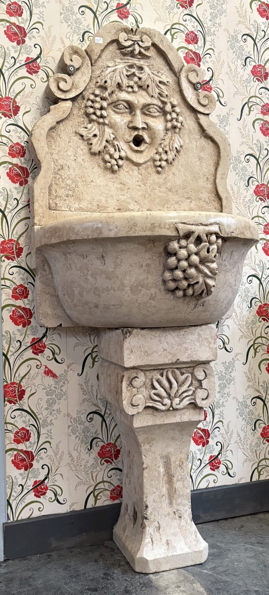 Italian Marble Wall Fountain 