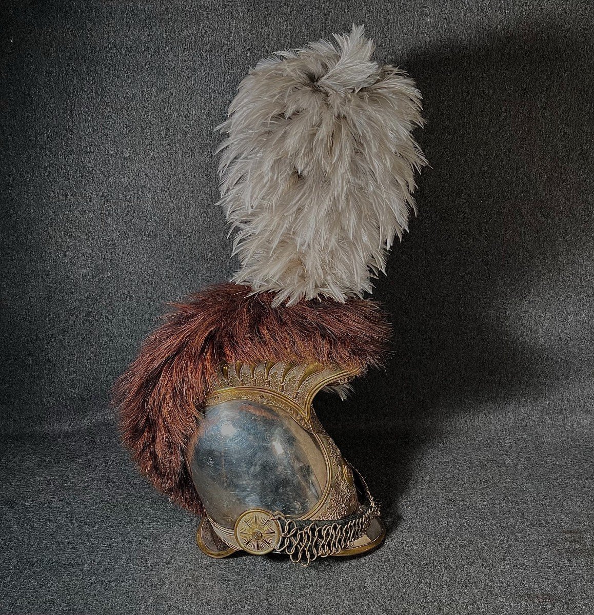  Casque D’officier Des Cuirassiers De La Garde Royale De Charles X Modèle 1825-photo-4
