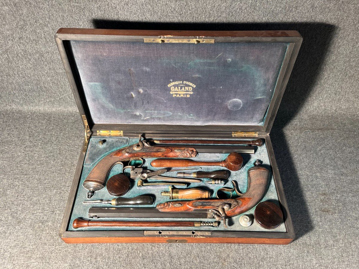 Coffret De Pistolets De Duel Par Galand Paris