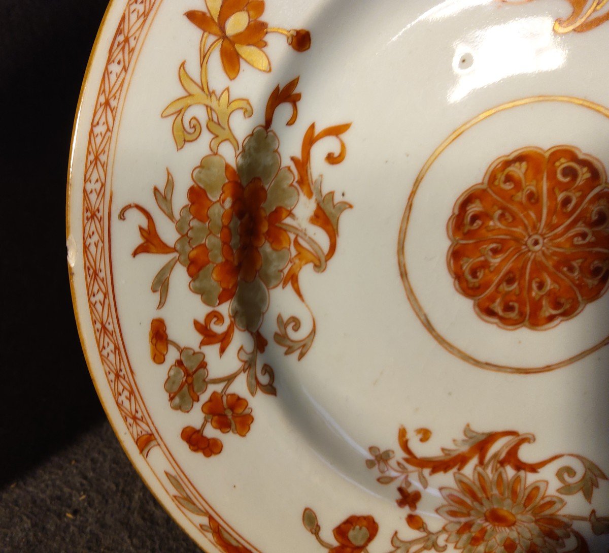 2 Assiettes Compagnie Des Indes XVIII E-photo-1