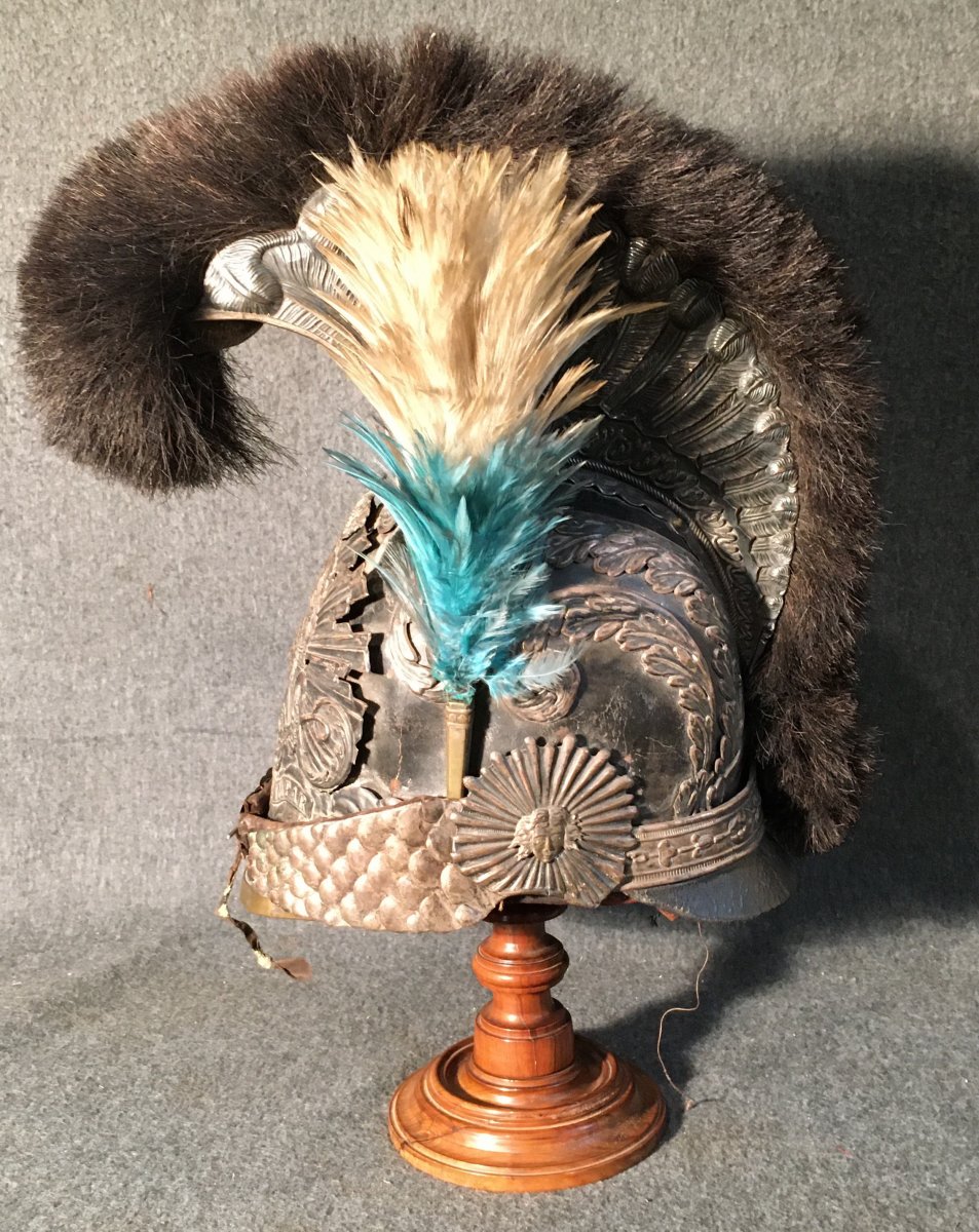 Casque De Garde Du Corps De La Maison Militaire Du Roi, Premier Modèle, 1814, Restauration.-photo-2