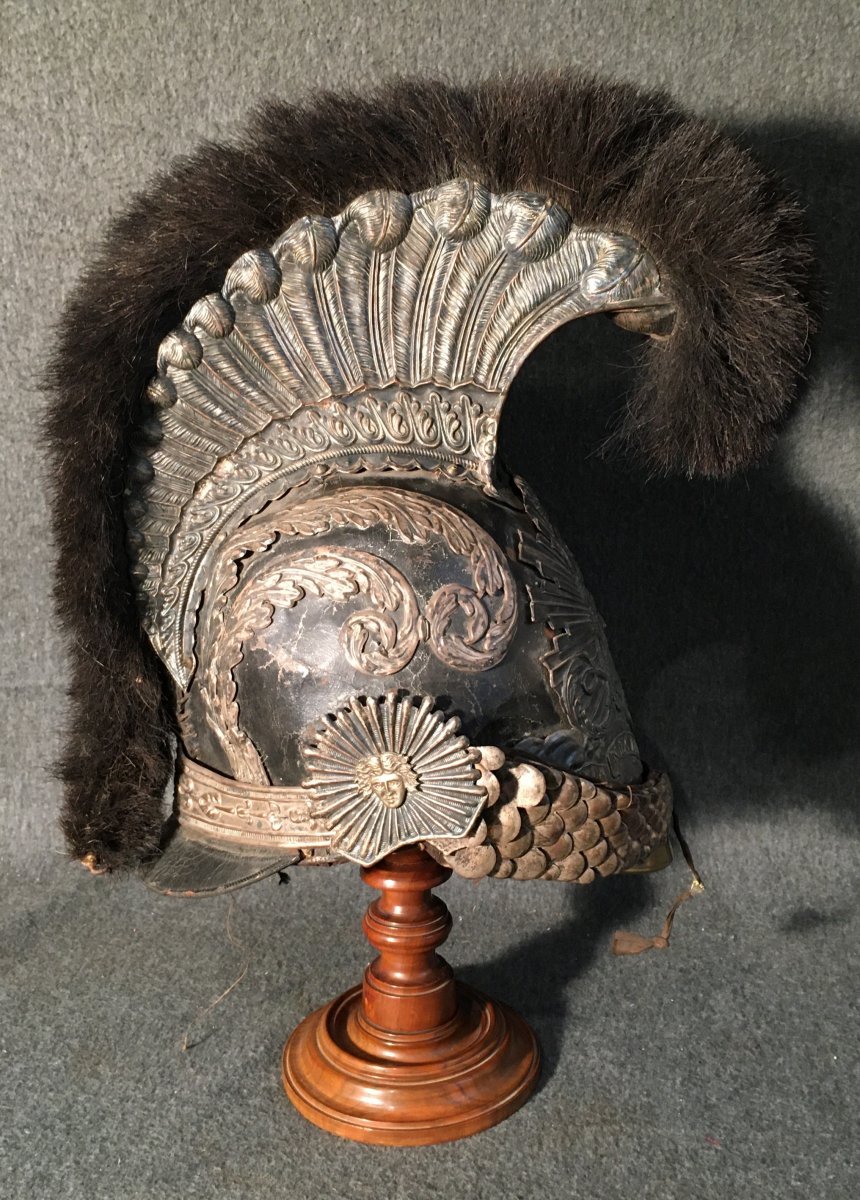 Casque De Garde Du Corps De La Maison Militaire Du Roi, Premier Modèle, 1814, Restauration.-photo-3