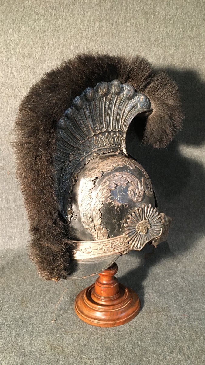Casque De Garde Du Corps De La Maison Militaire Du Roi, Premier Modèle, 1814, Restauration.-photo-2