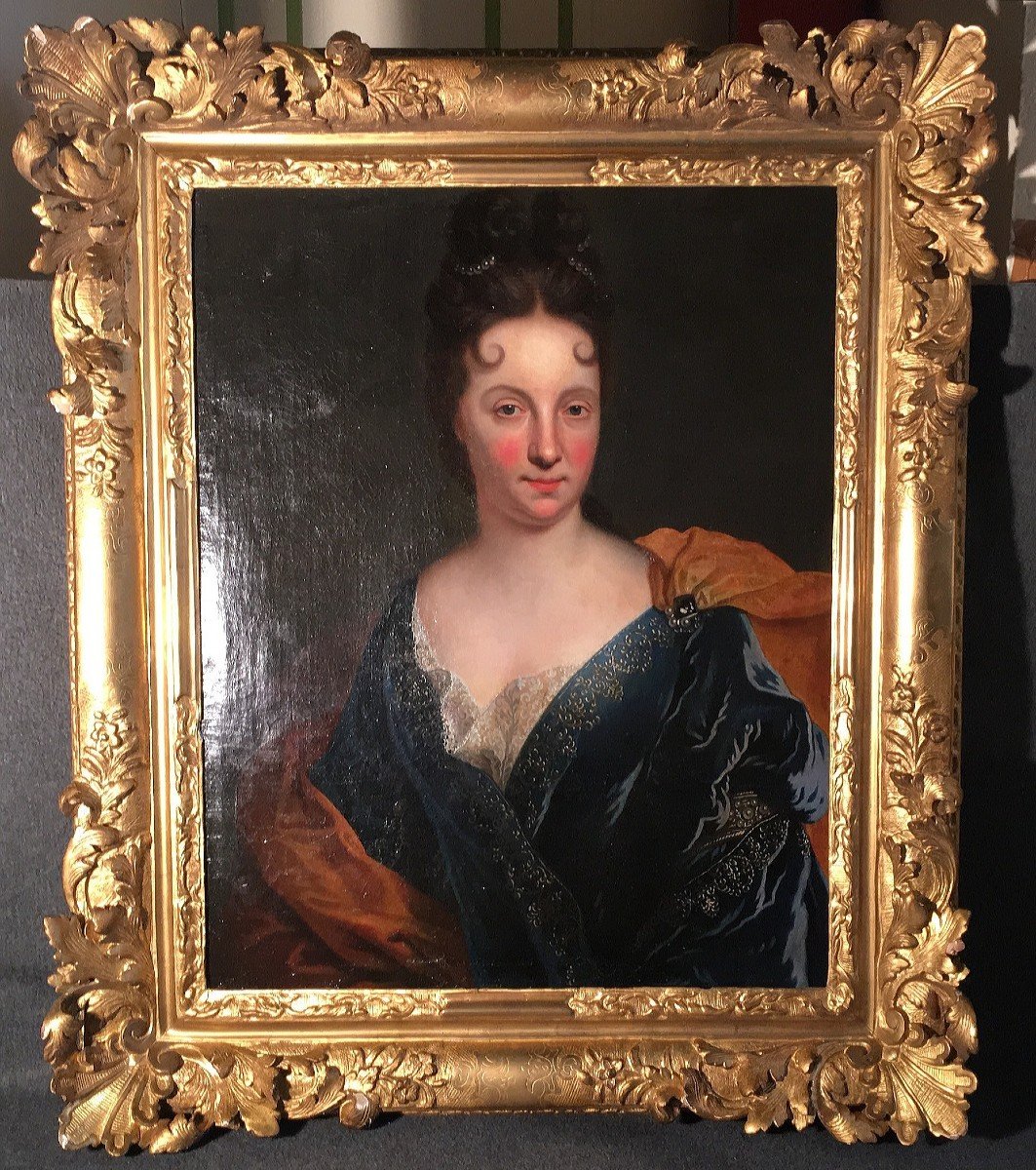 Portrait Of A Lady Of Quality French School End XVII / Beginning XVIII E