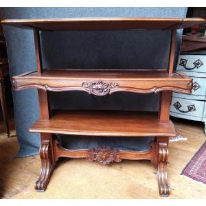 19th Century Mahogany Serving Table Circa 1880