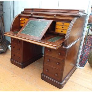 American Mahogany Desk, Late 19th Century 