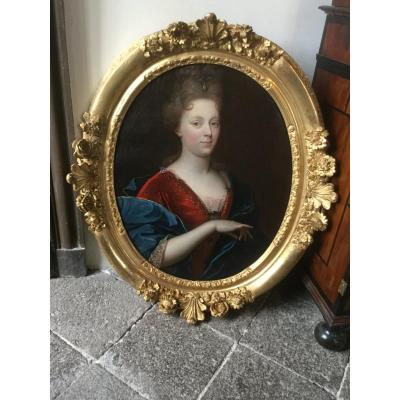 Portrait De La Duchesse De Bourbon Fin XVII E