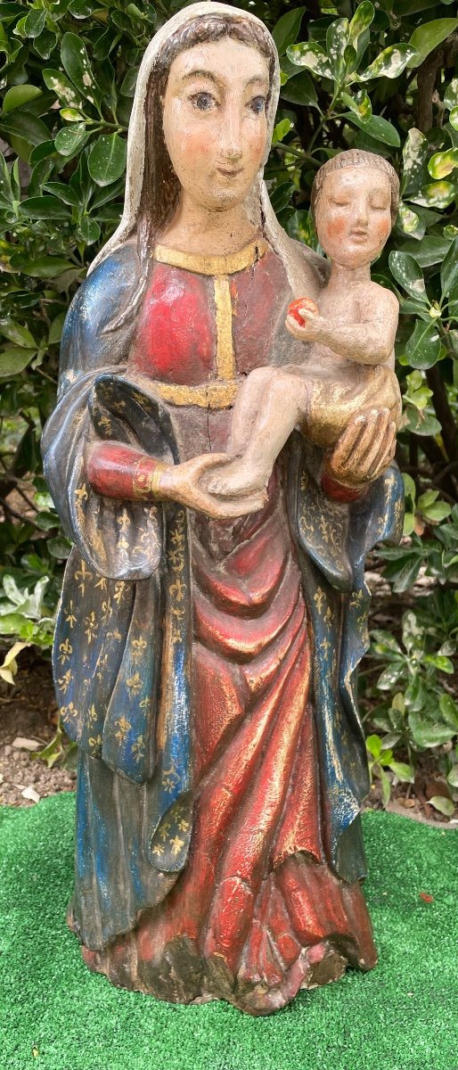 Virgin And Child 18th Century 