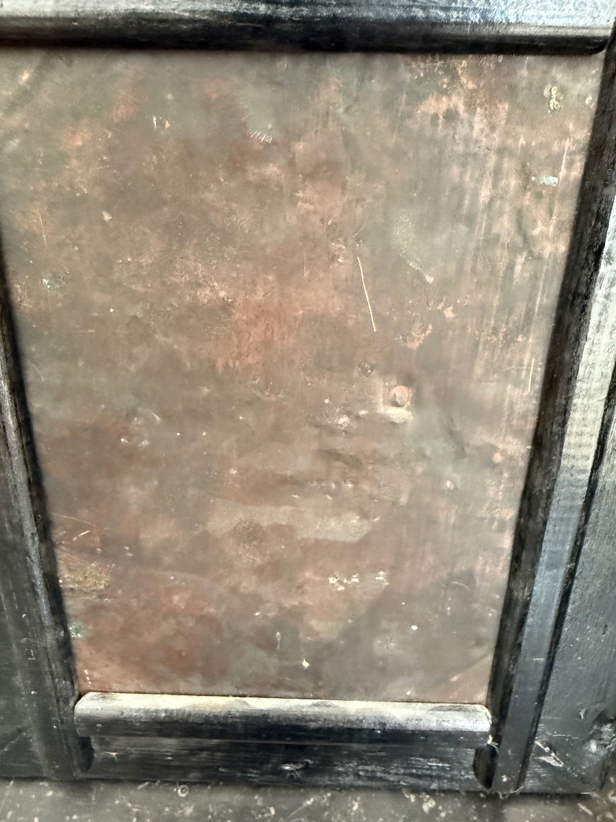 Oil On Copper St. Anthony Of Padua -photo-2