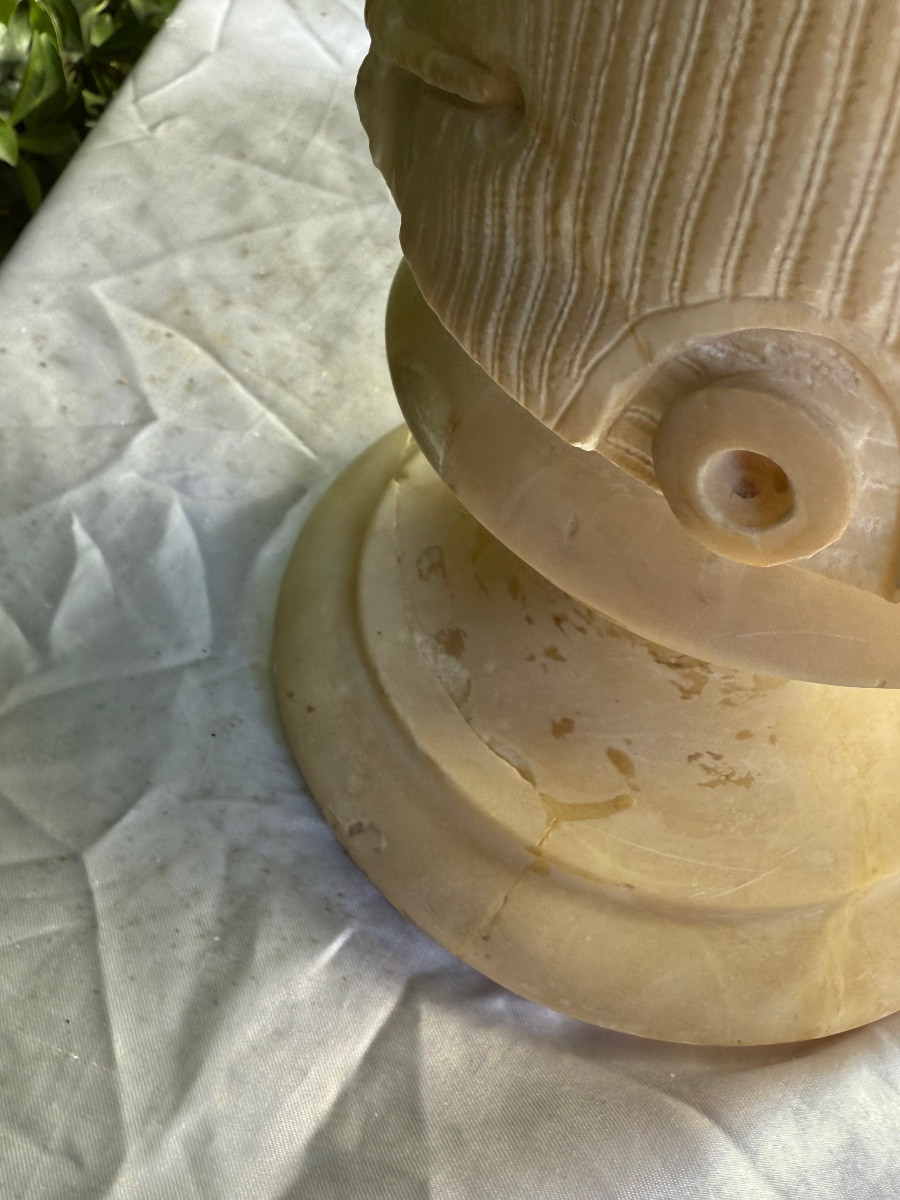 Alabaster Sculpture By G.pochini-photo-2