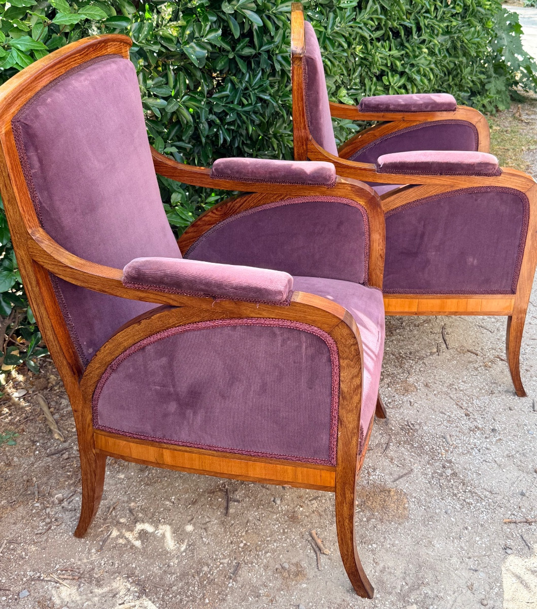 Pair Of Art Nouveau Armchairs