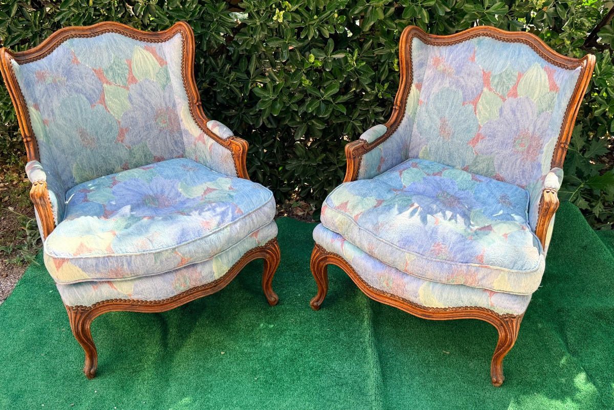 Pair Of Armchairs In The Louis XV Style