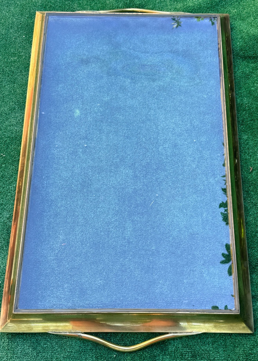 Glass And Brass Tray-photo-2
