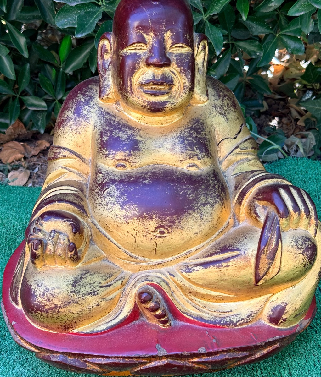 Gilded Wood Buddha