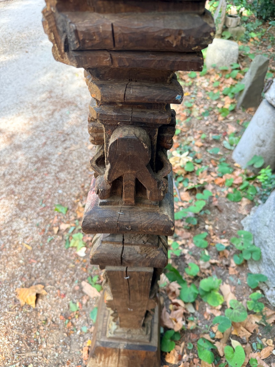 18th-century Ship's Wood-paneled Column-photo-4