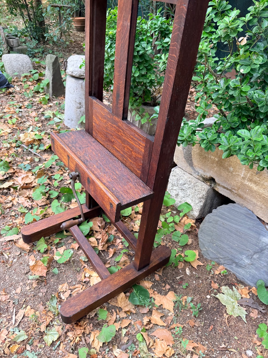 19th-century Rack-and-pinion Easel-photo-2