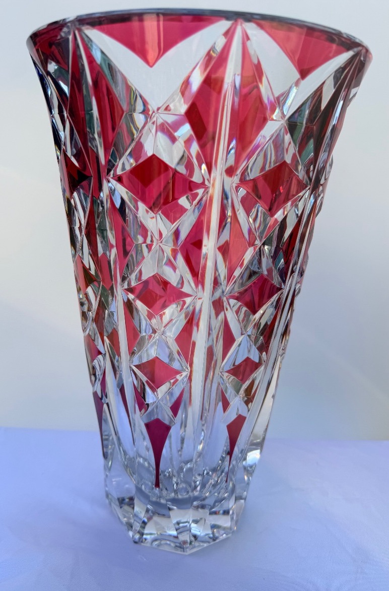 Saint Louis Crystal Vase, "deauville" Model