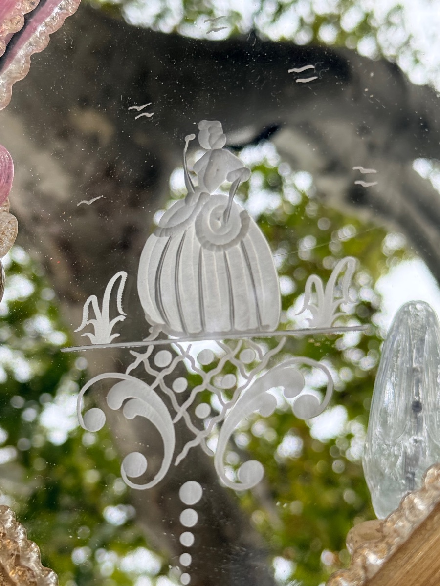 Pair Of Venetian Glass Wall Sconces -photo-2