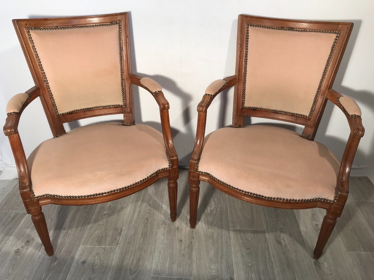 Paire Fauteuils Directoire