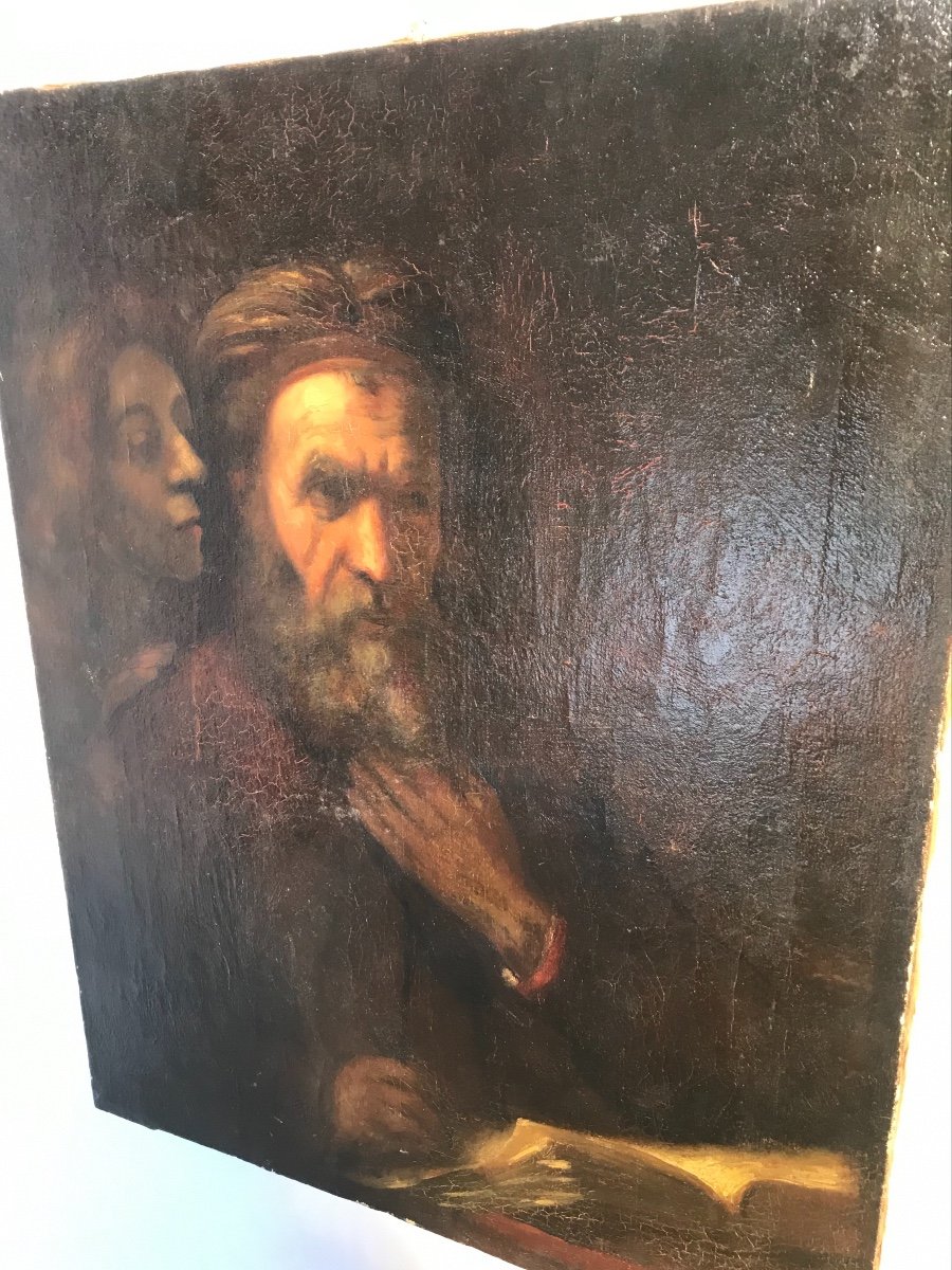 Ancienne Copie De Rembrandt Par Milcendreau
